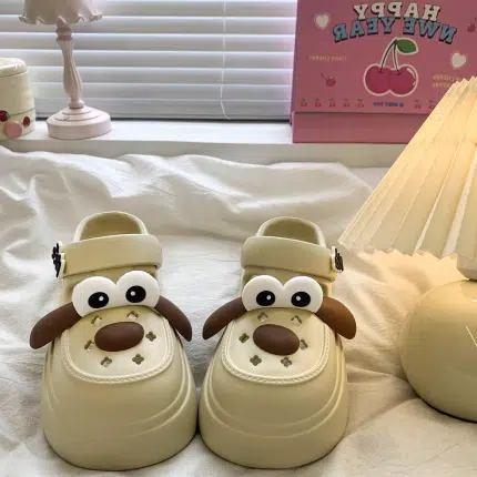 Dog Face-Themed Clogs – Fun and Comfortable Slip-On Sandals