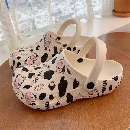 Cow Print Clogs – Cute and Comfortable Farm-Themed Slip-On Sandals