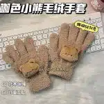 Cute Teddy Bear Knit Gloves